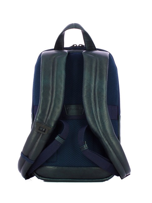 P15 PLUS Leather 14" Laptop Backpack blue - Laptop backpacks