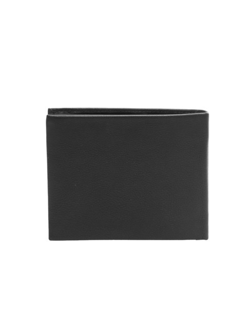STRIPE Leather wallet 8cc black - Men’s Wallets