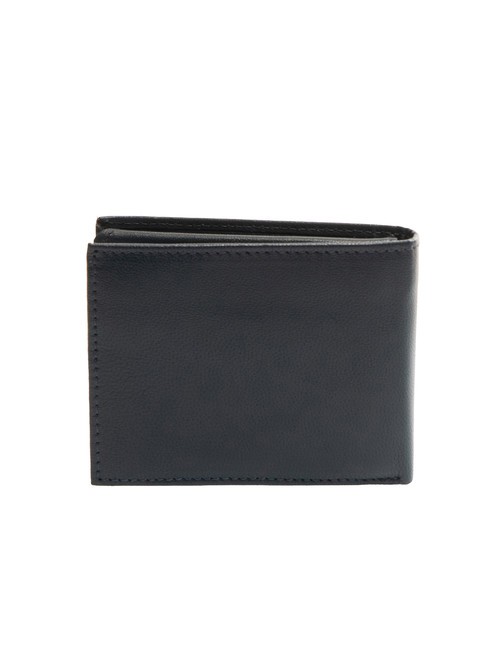 PLAIN Leather wallet with coin purse blue - Men’s Wallets