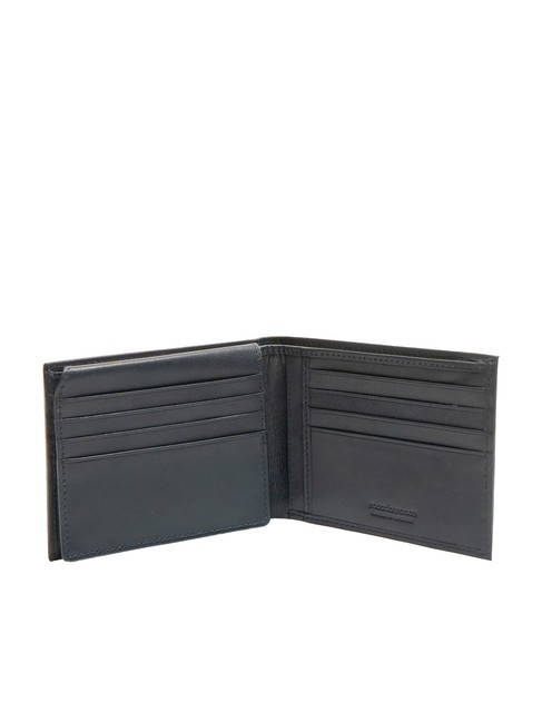 PLAIN Leather wallet with flap blue - Men&rsquo;s Wallets