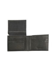 ROCCOBAROCCO PLAIN Leather wallet with flap black - Men’s Wallets - 2
