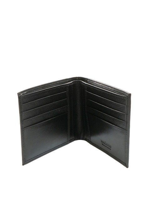 PLAIN Leather wallet 8cc black - Men’s Wallets
