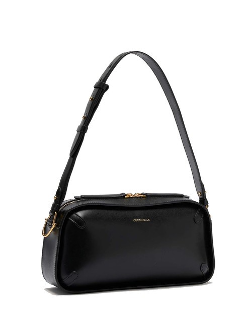 MALETA CALF Smooth leather shoulder bag Black - Women&rsquo;s Bags