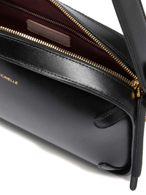 CAMPIONARIO - MALETA CALF Smooth leather shoulder bag Black - Women&rsquo;s Bags