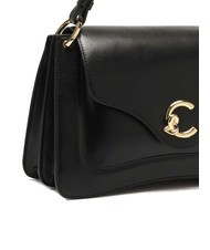COCCINELLE C-ME CALF COCKER Leather briefcase bag with shoulder strap Black - Women&rsquo;s Bags - 3