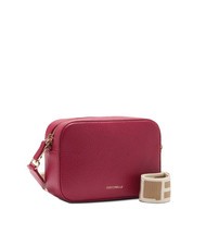COCCINELLE TEBE Shoulder bag in textured leather sangria - Women’s Bags - 2