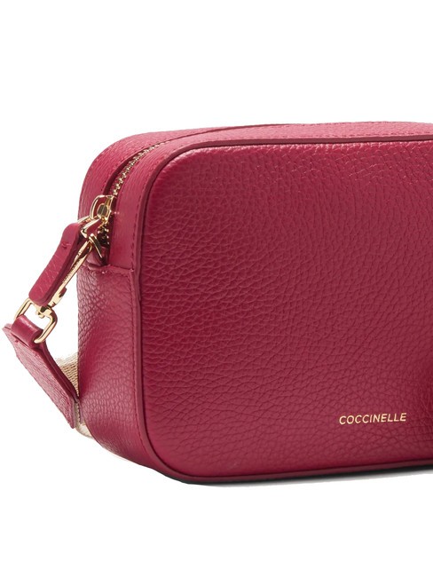 TEBE Shoulder bag in textured leather sangria - Women’s Bags