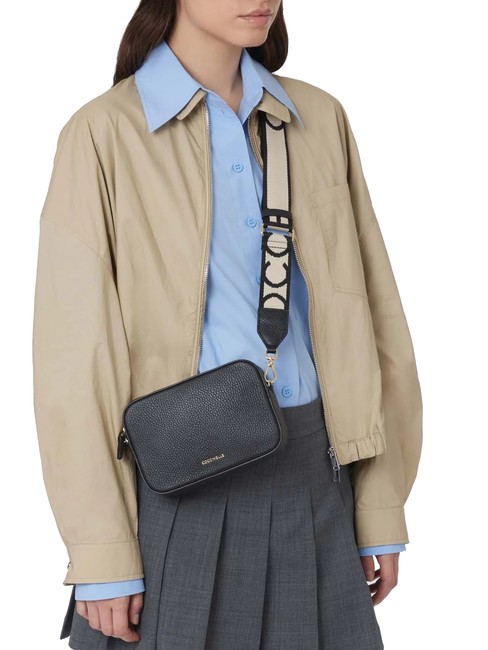 TEBE Shoulder bag in textured leather seaweed - Women’s Bags