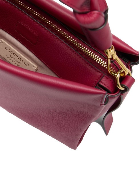 BOHEME GRANA DOUBLE Handbag, with shoulder strap, in leather sangria/skin - Women&rsquo;s Bags