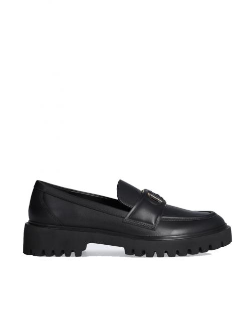 CORA 12 Leather moccasins black - Women’s shoes