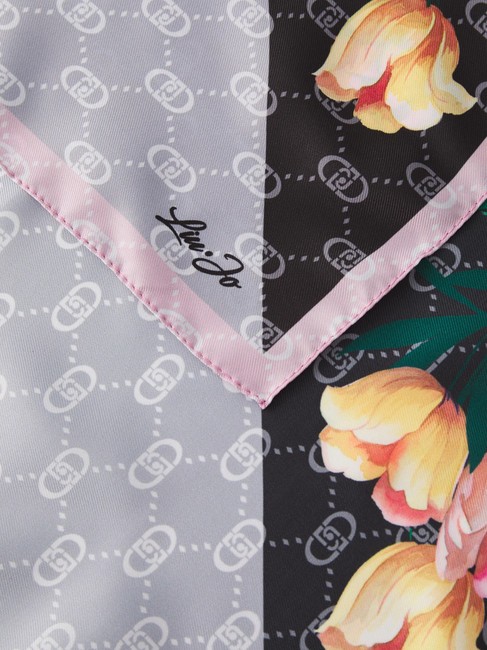 FLOWER CORNER Scarf BLACK - Scarves