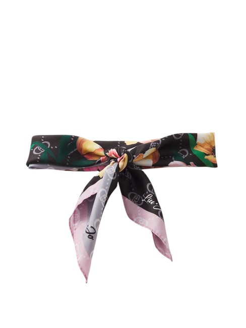 FLOWER CORNER Scarf BLACK - Scarves