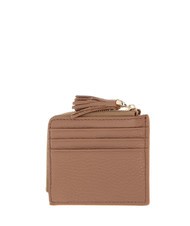 COCCINELLE TASSEL Card holder with zip in hammered leather skin - Women’s Wallets - 2