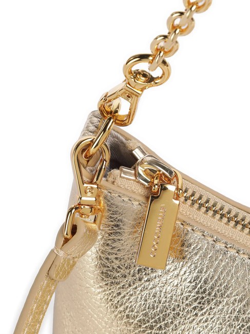 AURA  Mini shoulder bag, with shoulder strap golden - Women’s Bags