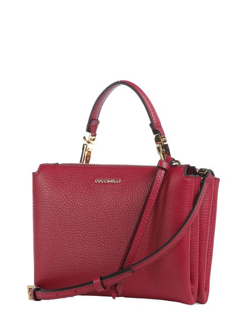 ARLETTIS Textured leather minibag sangria - Women&rsquo;s Bags