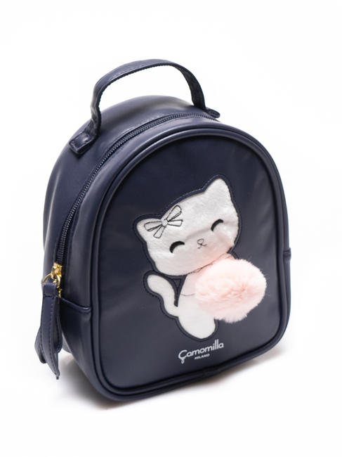 FURRY POM POM Mini backpack Bluedeep - Backpacks & School and Leisure