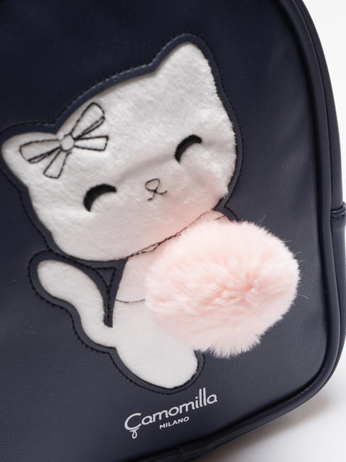 FURRY POM POM Mini backpack Bluedeep - Backpacks & School and Leisure