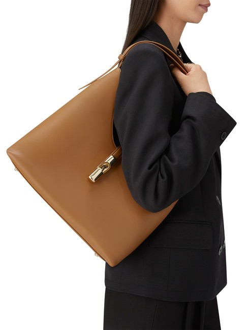 GOCCIA Leather shoulder bag brandy - Women&rsquo;s Bags