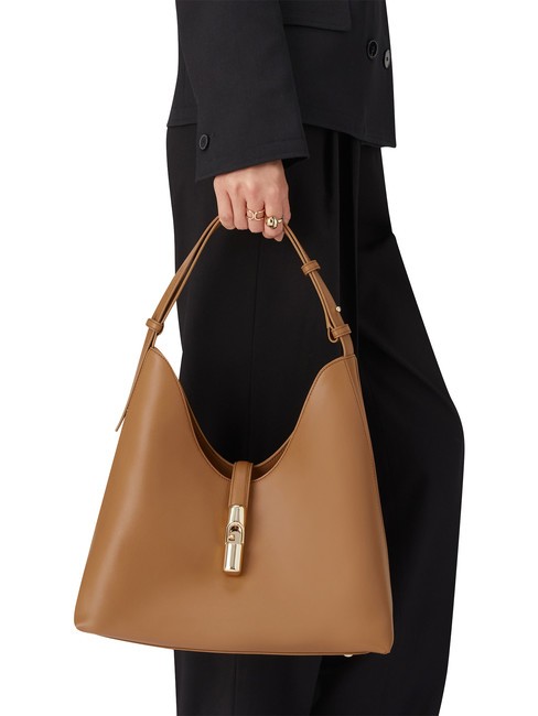 GOCCIA Leather shoulder bag brandy - Women&rsquo;s Bags