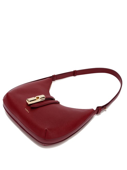 GOCCIA Hammered leather shoulder bag CHERRY d - Women’s Bags