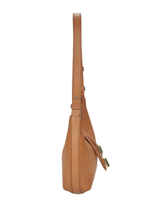 GOCCIA Hammered leather shoulder bag brandy - Women’s Bags