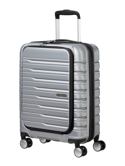 FLASHLINE Cabin trolley with 15.6" laptop pocket skysilver - Hand luggage