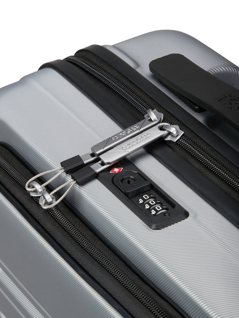 FLASHLINE Cabin trolley with 15.6" laptop pocket skysilver - Hand luggage
