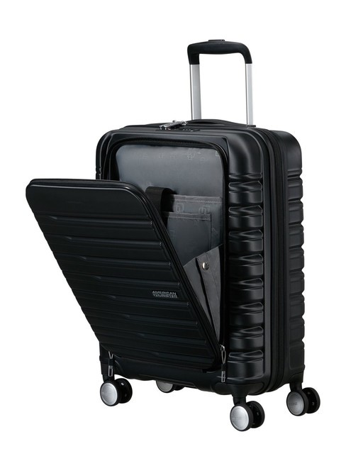 FLASHLINE Cabin trolley with 15.6" laptop pocket shadow black - Hand luggage