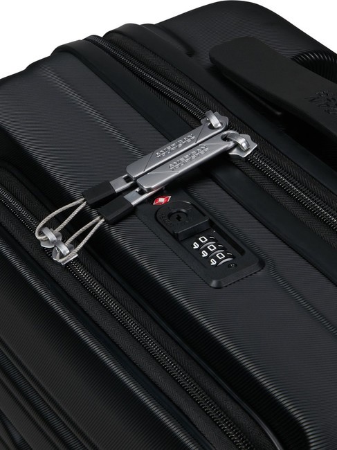 FLASHLINE Cabin trolley with 15.6" laptop pocket shadow black - Hand luggage