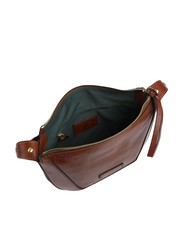 THE BRIDGE FEDORA Leather shoulder bag with flap BROWN - Women&rsquo;s Bags - 4