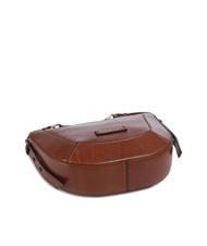THE BRIDGE FEDORA Leather shoulder bag with flap BROWN - Women&rsquo;s Bags - 5