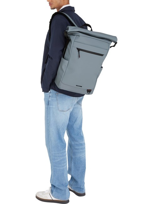 TH SEASONAL Roll top backpack grey tar - Laptop backpacks