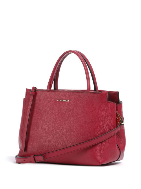 ARLETTIS Hammered leather handbag sangria - Women&rsquo;s Bags