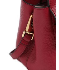 COCCINELLE ARLETTIS Hammered leather handbag sangria - Women&rsquo;s Bags - 3