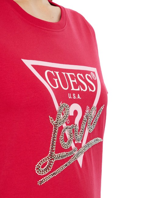 SS CN TRIANGLE LOVE Cotton T-Shirt wild red - T-shirt