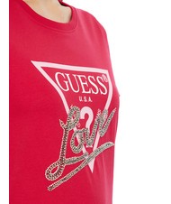 GUESS SS CN TRIANGLE LOVE Cotton T-Shirt wild red - T-shirt - 3