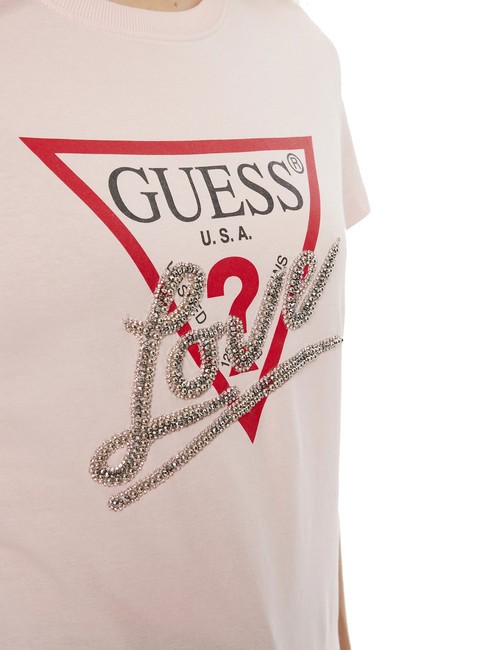 SS CN TRIANGLE LOVE Cotton T-Shirt low key pink - T-shirt