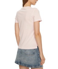 GUESS SS CN TRIANGLE LOVE Cotton T-Shirt low key pink - T-shirt - 2
