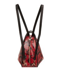 LESAC TRIO Python leather satchel backpack red python - Women’s Bags - 2