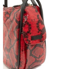 LESAC TRIO Python leather satchel backpack red python - Women’s Bags - 7