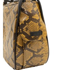 LESAC TRIO Python leather satchel backpack brown python - Women’s Bags - 7