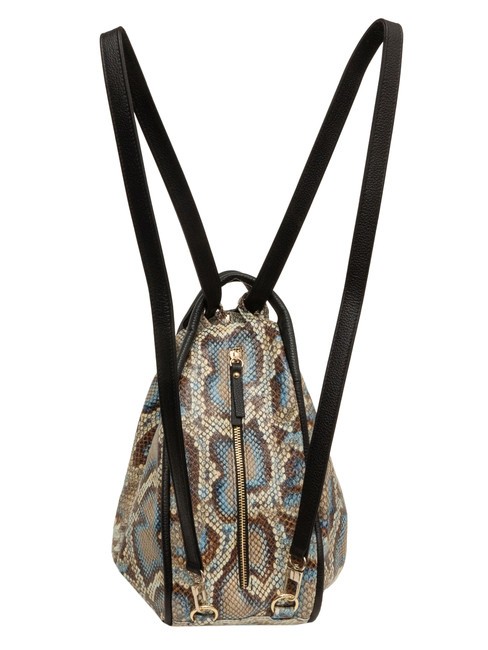 TRIO Python leather satchel backpack gray python - Women’s Bags