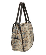 LESAC TRIO Python leather satchel backpack gray python - Women’s Bags - 3