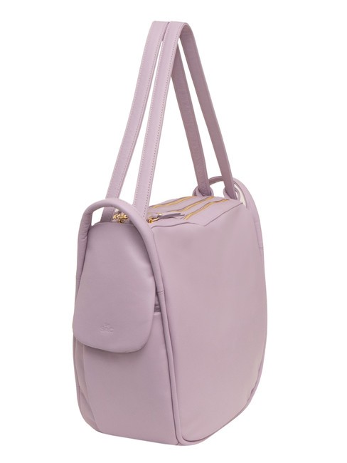 TRIO Nappa leather satchel backpack lilac - Women’s Bags