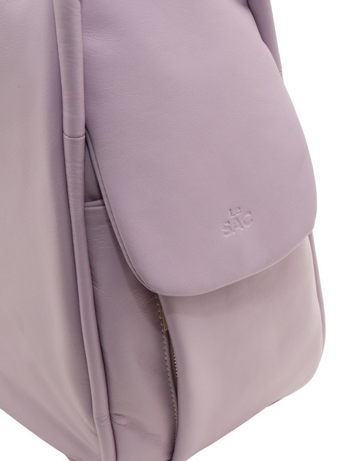 TRIO Nappa leather satchel backpack lilac - Women’s Bags