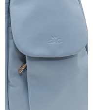LESAC TRIO Nappa leather satchel backpack sky blue - Women’s Bags - 7
