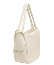 LESAC TRIO  Hammered leather satchel backpack white - Women’s Bags - 3