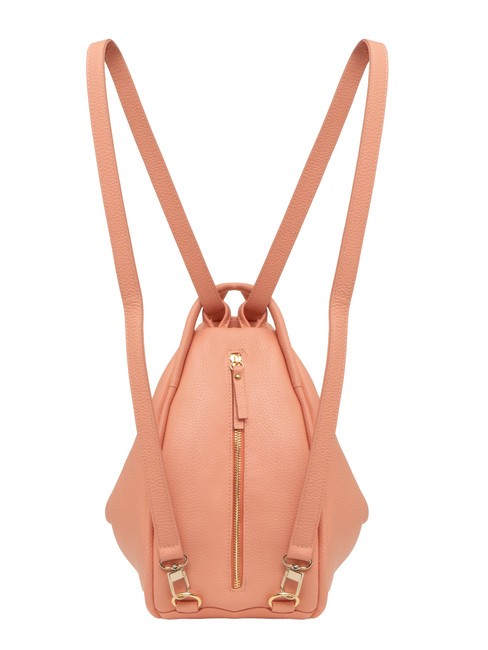 TRIO  Hammered leather satchel backpack antique pink - Women’s Bags