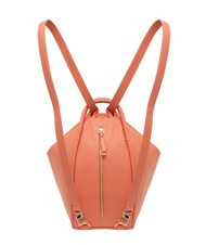 LESAC TRIO  Hammered leather satchel backpack salmon - Women’s Bags - 2