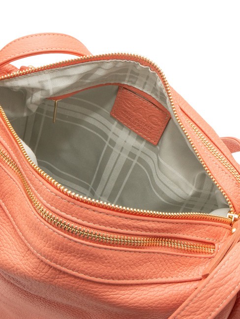 TRIO  Hammered leather satchel backpack salmon - Women’s Bags